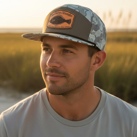 Flounder - Leather Patch - The Seven Series - Moss Willis 1974 - Tethered Skiff