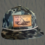 Red Fish Tail - Leather Patch - Marina Series - Night Vision - Tethered Skiff