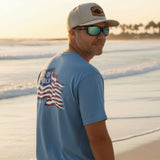 Tethered Skiff - Flag - Blue - Comfort Colors - Tethered Skiff