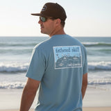 Tethered Skiff - Island Map - Ice Blue - Comfort Colors - Tethered Skiff