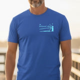 Tethered Skiff - Island Map Print - Navy Blue - Comfort Colors - Tethered Skiff