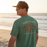 Tethered Skiff - Southern Flounder - Moss - Comfort Colors - Tethered Skiff