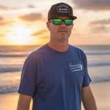 Tethered Skiff - Trout - Navy Blue - Comfort Colors - Tethered Skiff