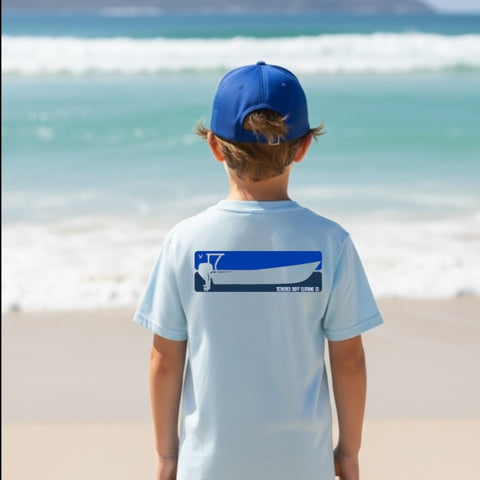 Tethered Skiff - YOUTH - Get Outside - Light Blue - Tethered Skiff