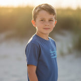 Tethered Skiff - YOUTH - Island Map - Navy - Tethered Skiff