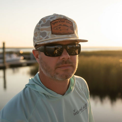 Trout - Leather Patch - Marina Series - Red Dirt - Tethered Skiff