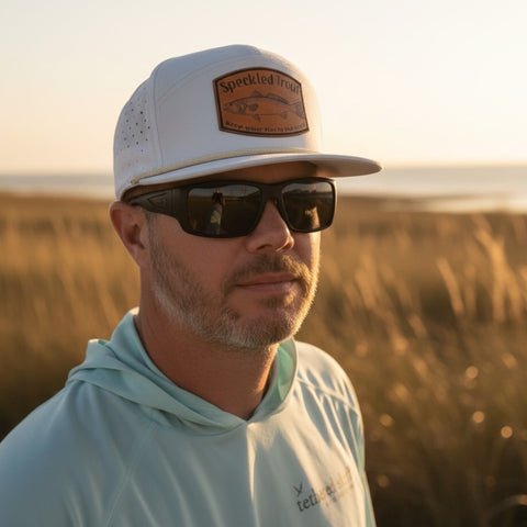 Trout - Leather Patch - The Seven Series - Greige Retro 1974 - Tethered Skiff