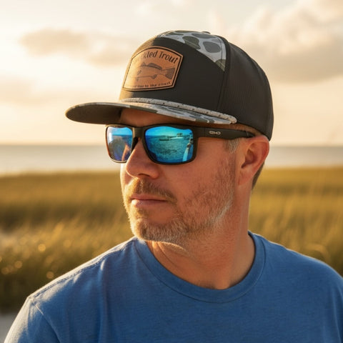 Trout - Leather Patch - The Seven Series - Storm Grey Duckwater - Tethered Skiff