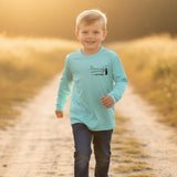 YOUTH - Islands Print - Sea Foam - Long Sleeve Performance - Tethered Skiff